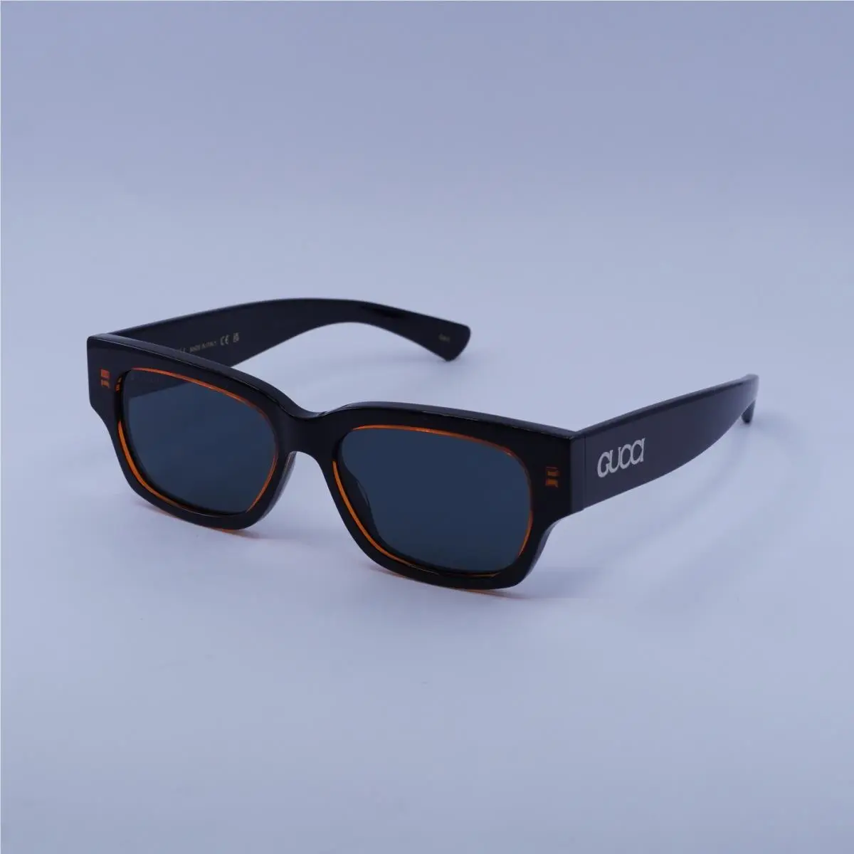 GG1794S 003 Shiny Bilayer Transparent Orange/black/blue 54-16-150 by Gucci