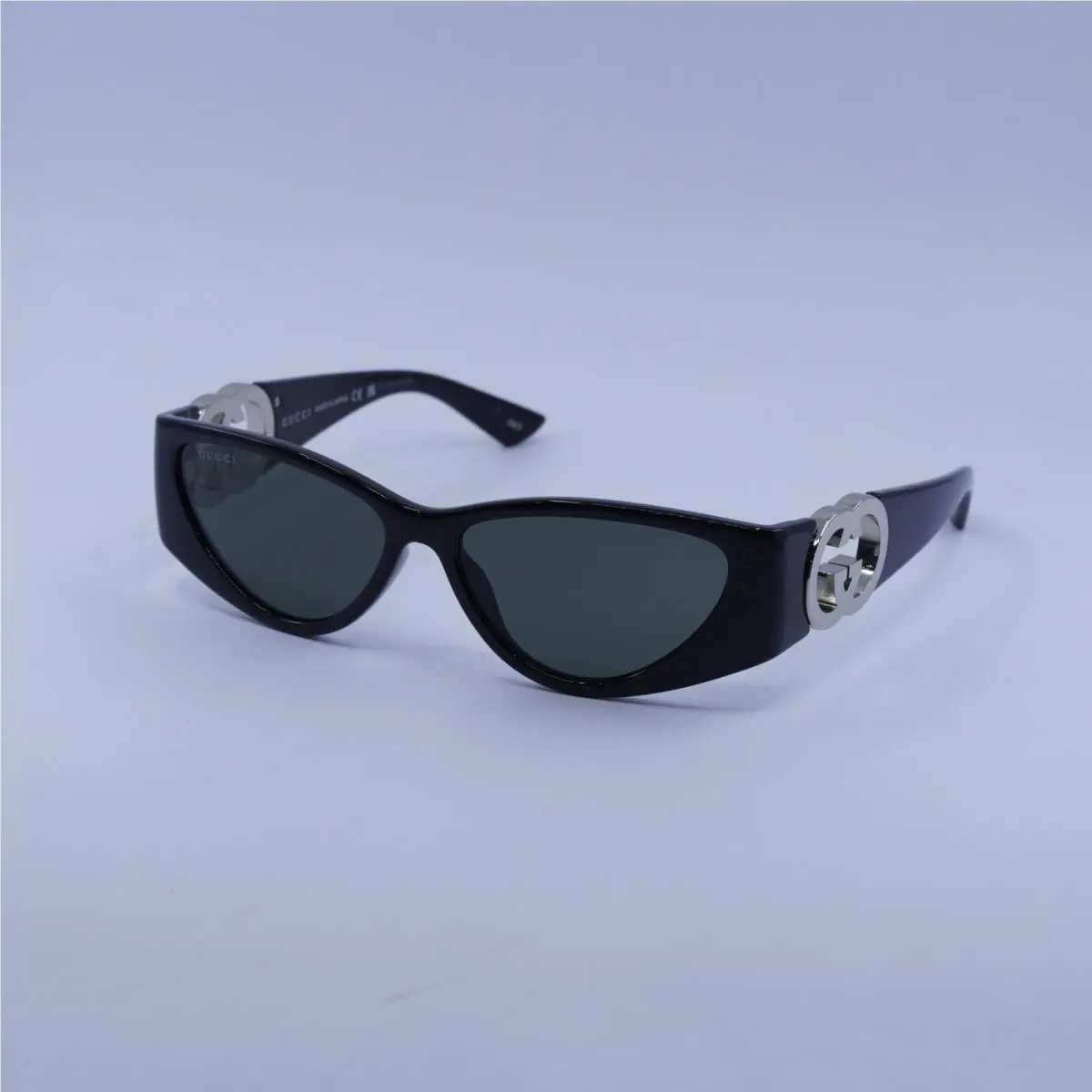 GG1824S 001 Shiny Black/grey 55-14-135 Sunglasses by Gucci