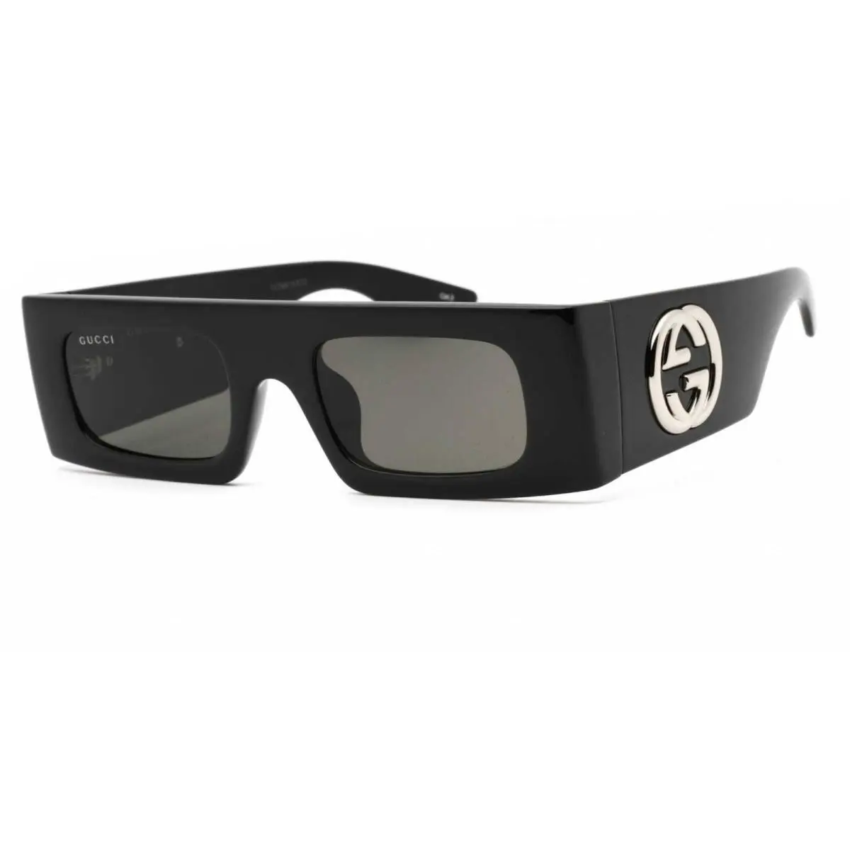 Women`s Sunglasses Black Plastic Rectangular Full Rim Frame GG1646S 001 by Gucci