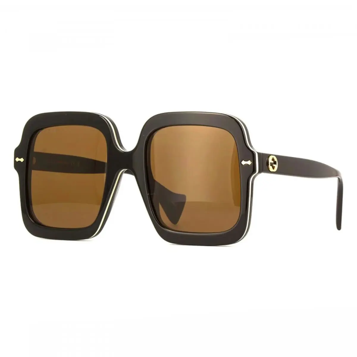 Gucci GG1241S 001 Black/brown 56-23-145 Sunglasses
