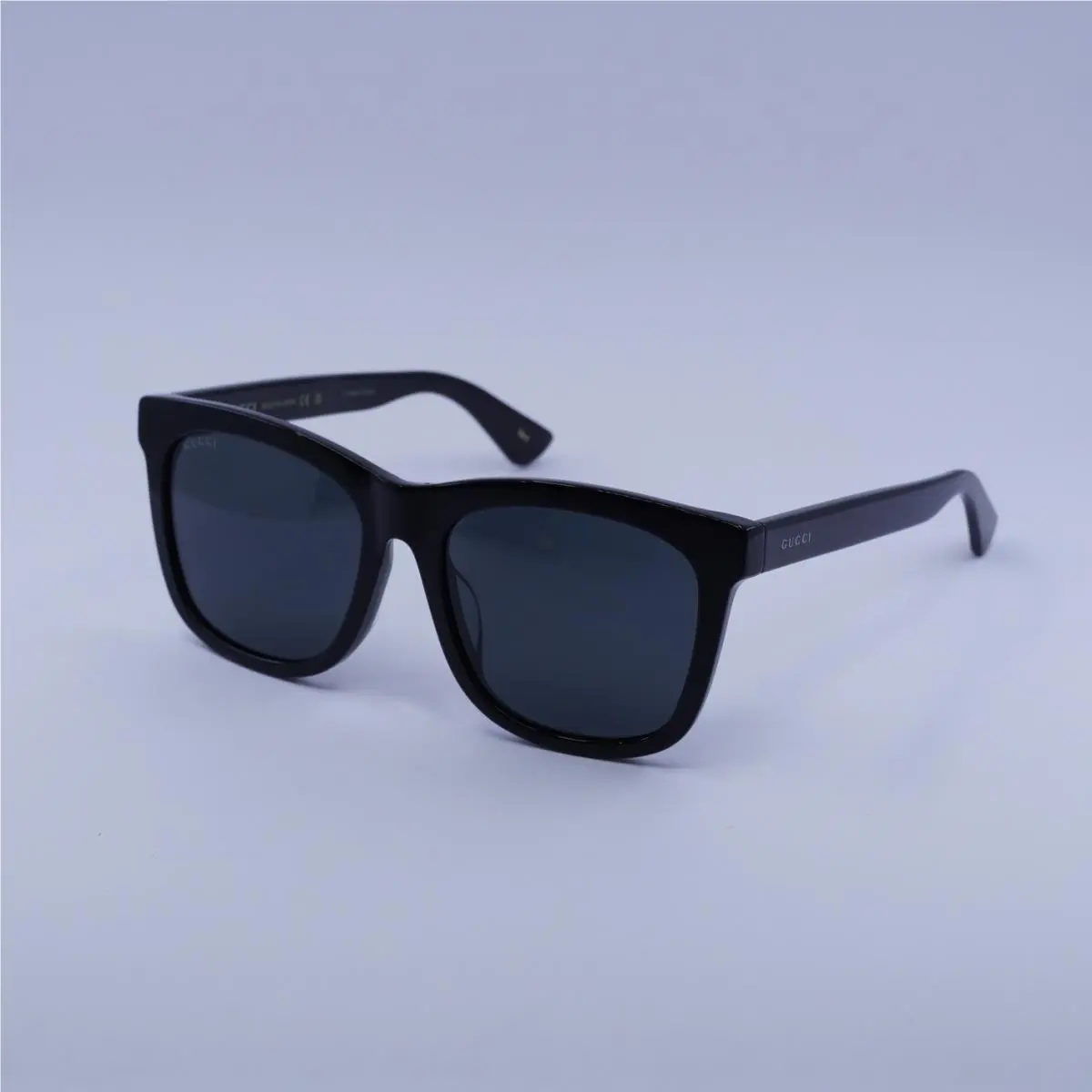 GG0057SKN 006 Shiny Black/grey 56-18-145 Sunglasses by Gucci