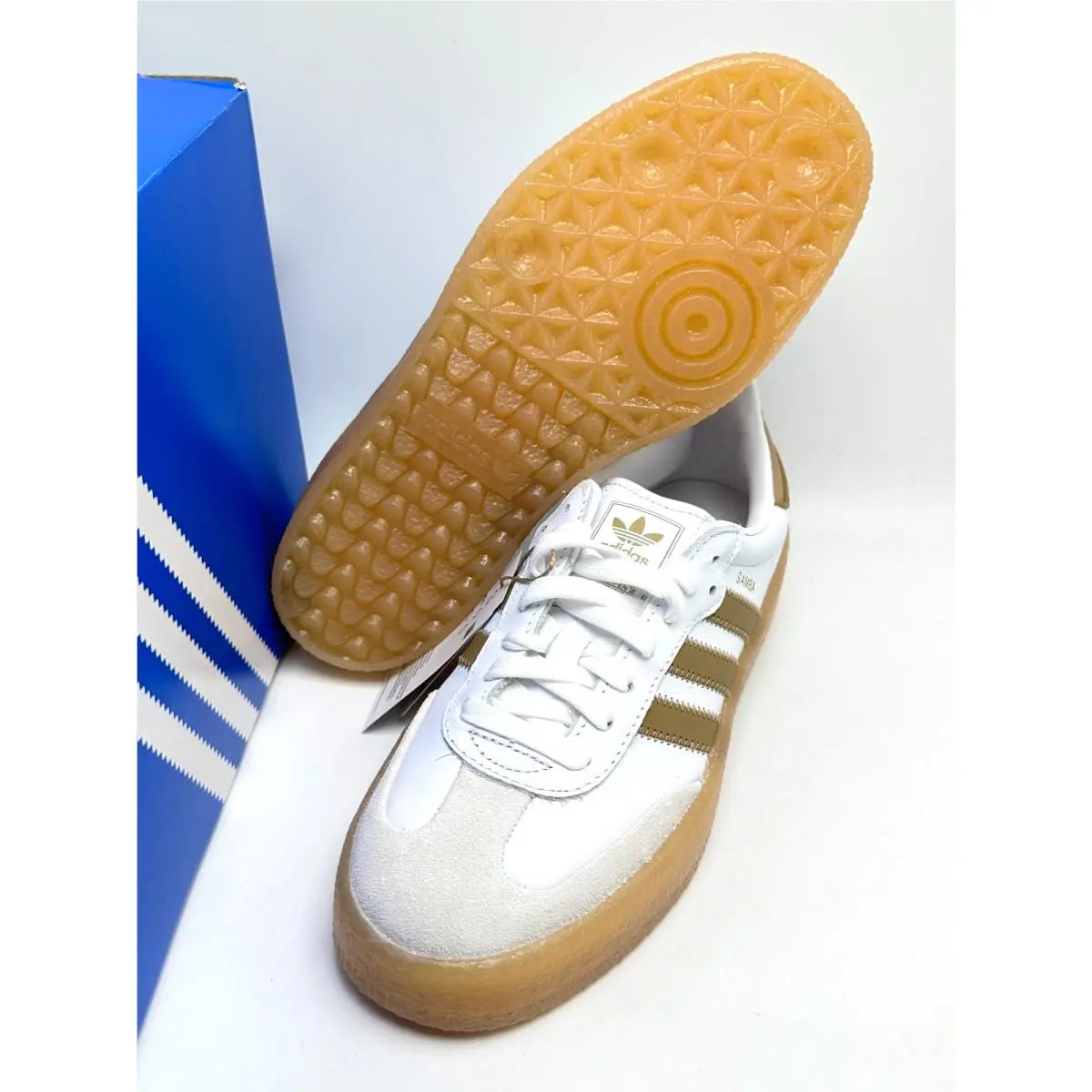 Adidas shoes - adidas Sambae - Sambae - JS3943 - Cloud White/Silver Metallic/Gum 5