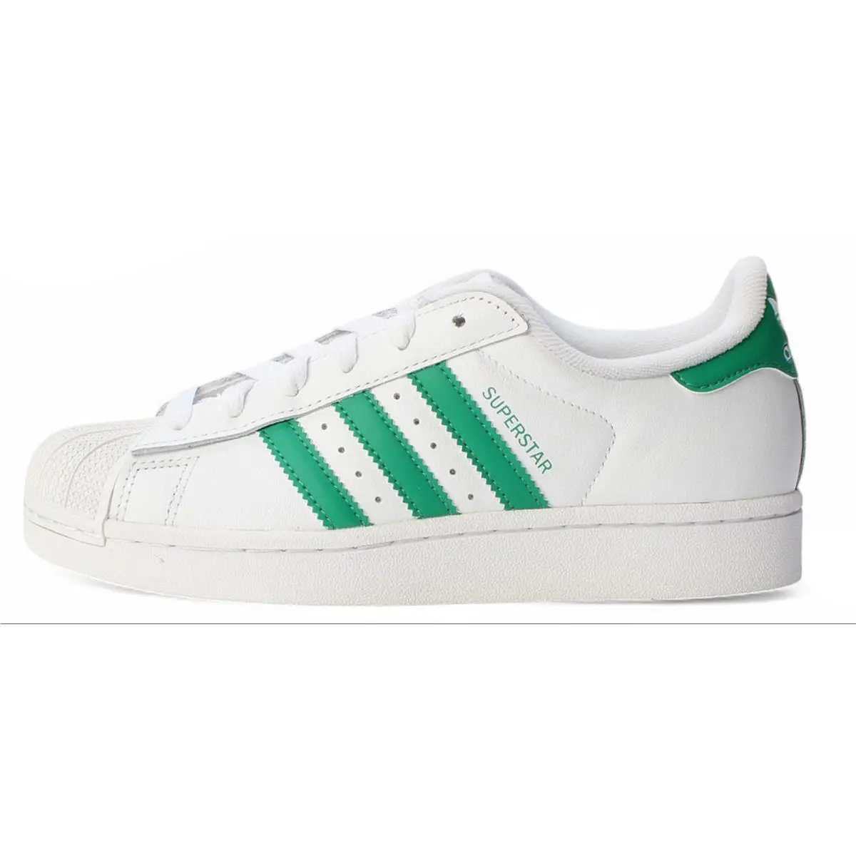 JH7897 Youth Adidas Superstar II J - Ftwr White/Court Green/Court Green