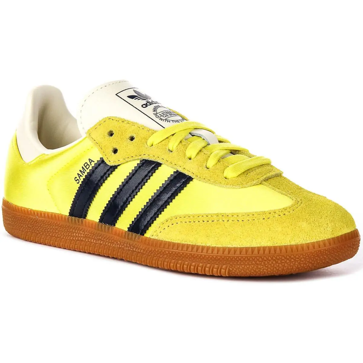 Adidas Samba OG W Retro 70s Leather Canvas Womens Sneaker in Yellow US 5 - 9 - Yellow