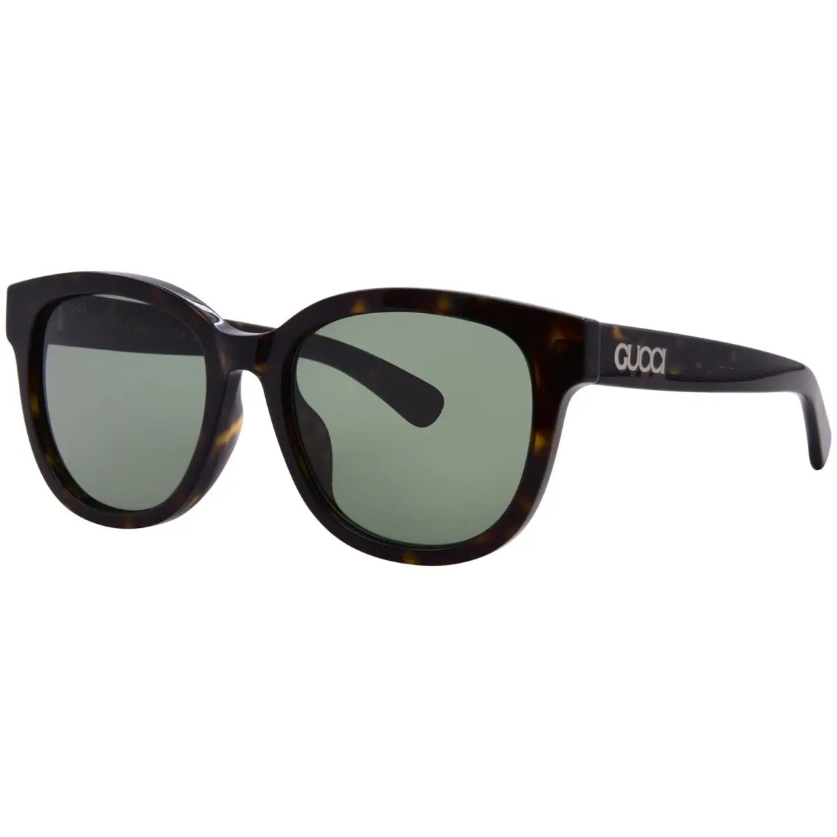 Gucci GG1797SK 002 Sunglasses Men`s Havana/green Square Shape 55mm