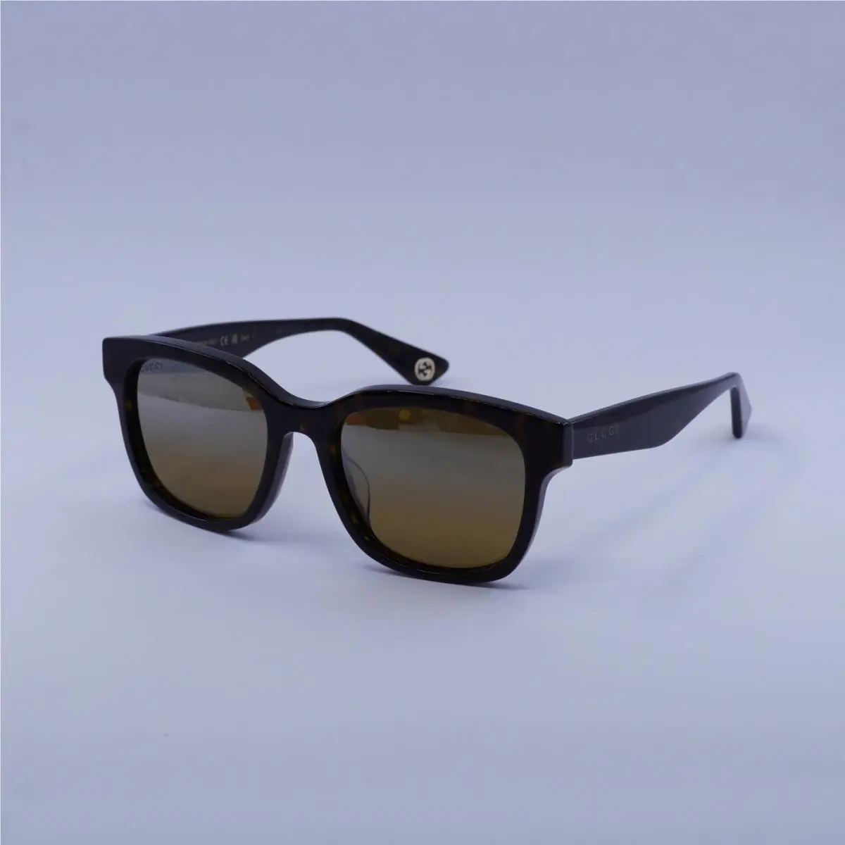 Gucci GG1639SA 002 Havana/brown Silver Mirror 55-19-150 Sunglasses