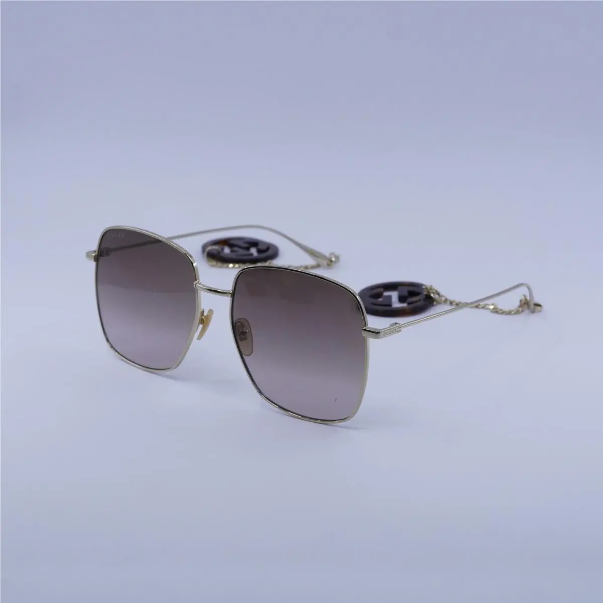 Gucci GG1031S 003 Gold/with Havana Detachable Jewelry Charm/brown