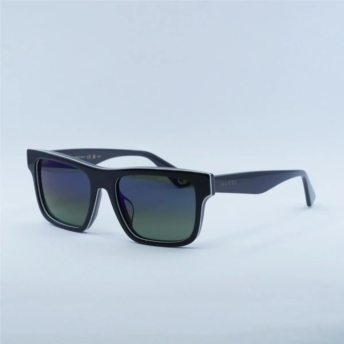 Gucci GG1618SA 003 Black/grey/dark Green To Blue Gradient Mirror 56-18-150