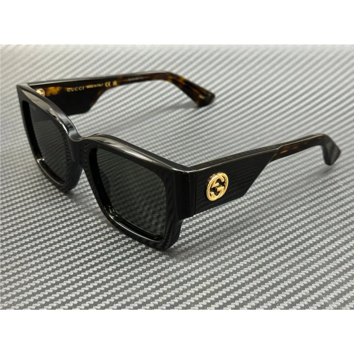 Gucci GG1663S 001 Black Grey Women`s 52 mm Sunglasses