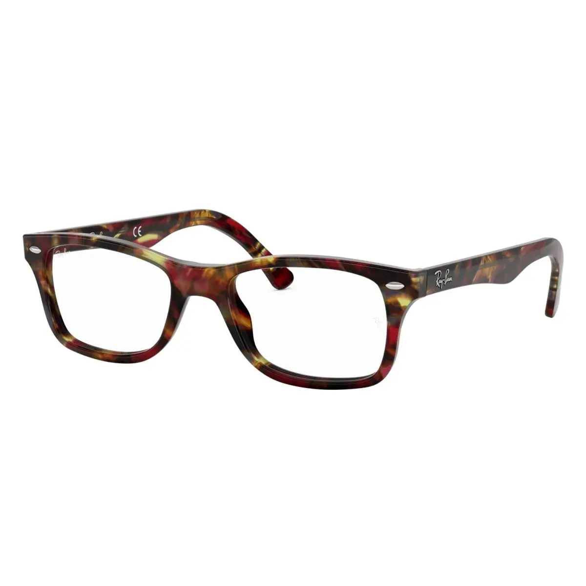 Rayban Women Eyeglasses RX5228-5710 Red Havana 50-17-140
