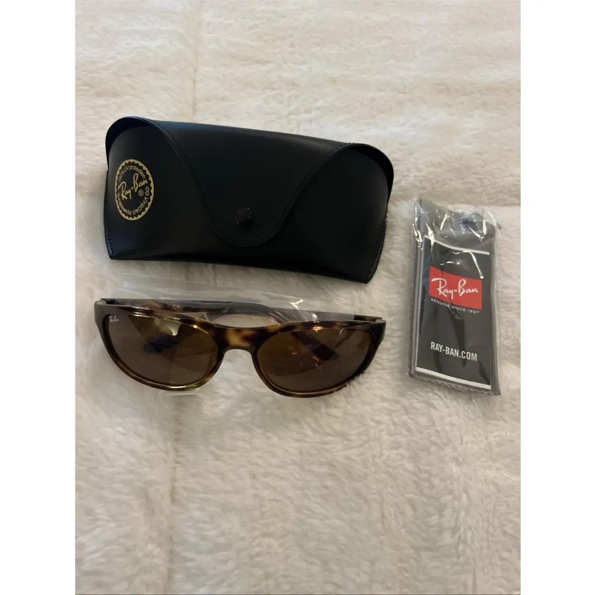 Ray Ban RB2027 650833 Havana Brown Rectangle 62 mm Unisex Sunglasses