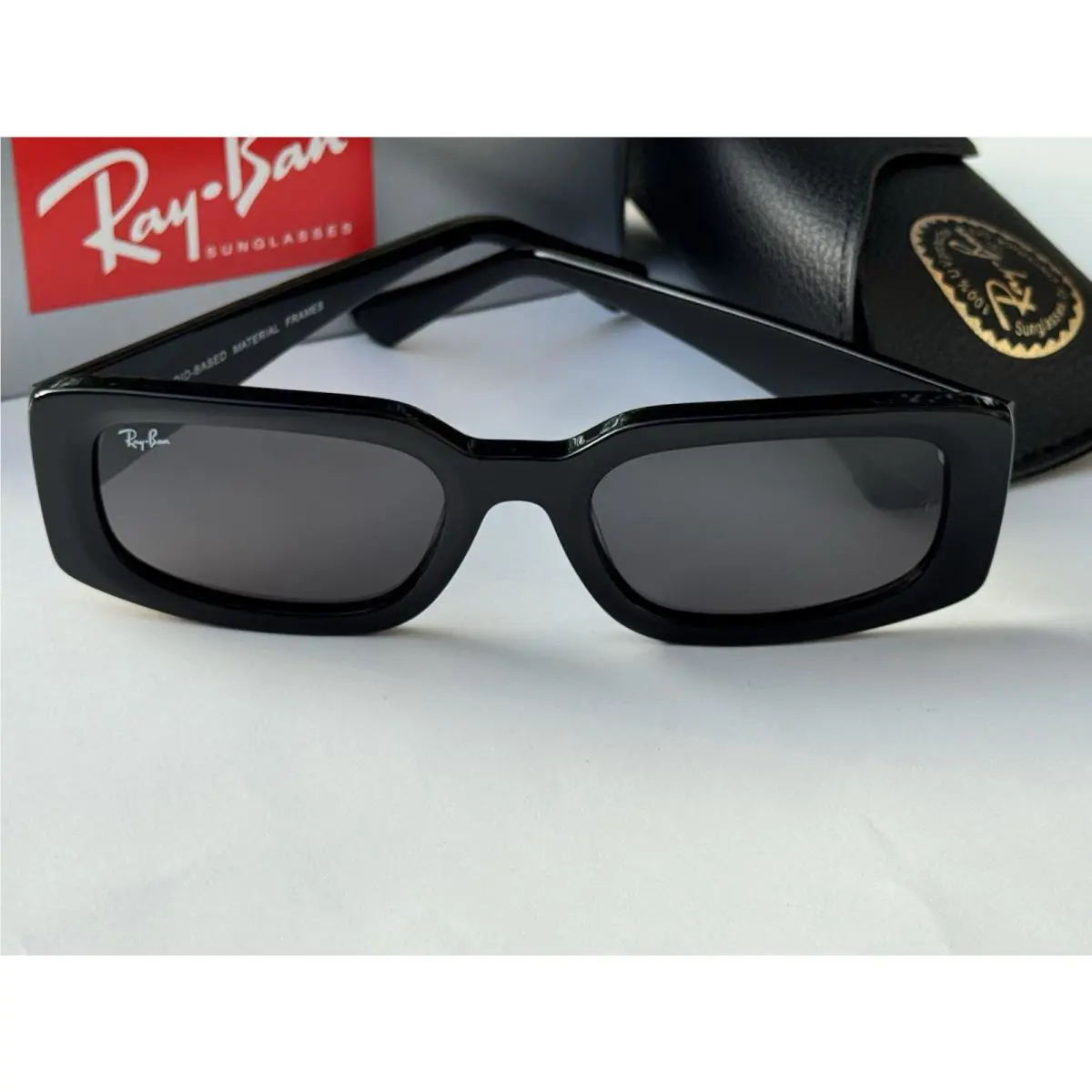 Ray-ban RB4395 667787 Kiliane Bio Based Polished Black Grey Sunglasses 54mm