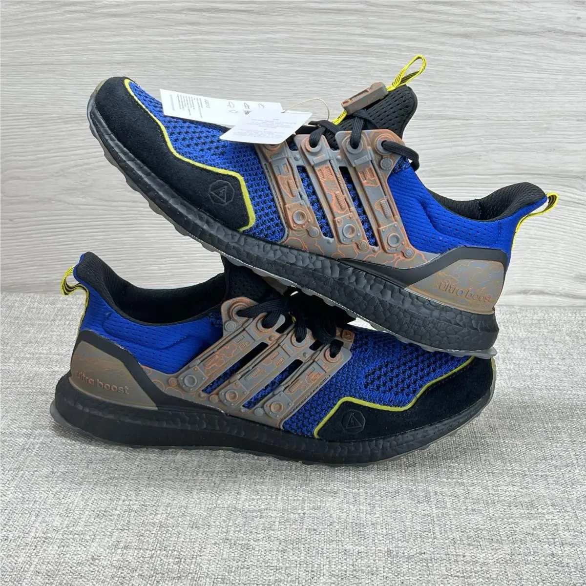 Adidas shoes - adidas UltraBoost 1.0 - UltraBoost - JQ0713 - Royal Blue/Iron Metallic/Black/Yellow 5