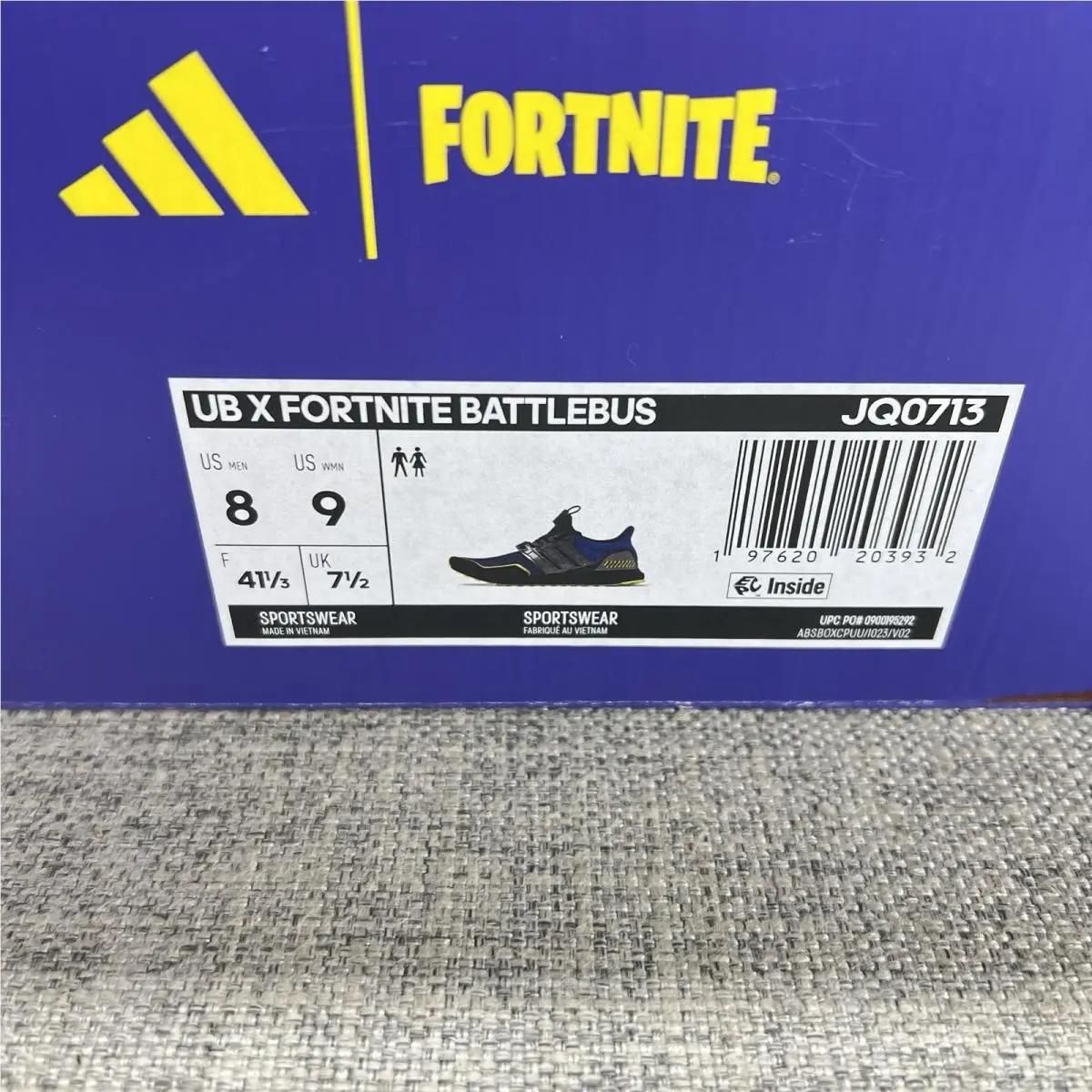 Adidas shoes - adidas UltraBoost 1.0 - UltraBoost - JQ0713 - Royal Blue/Iron Metallic/Black/Yellow 8