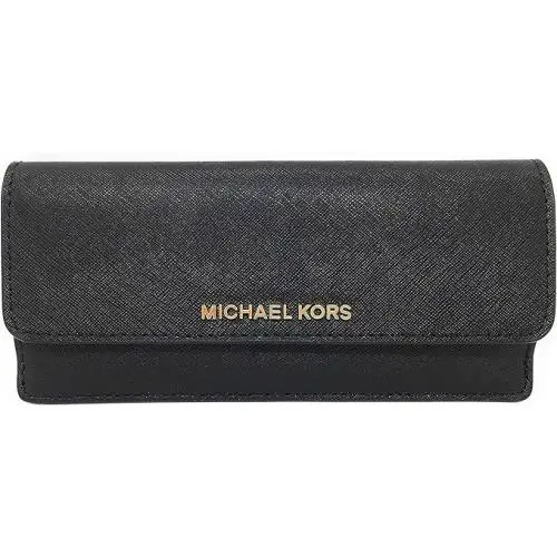 Michael Kors Jet Set Travel Flat Saffiano Leather Wallet Black
