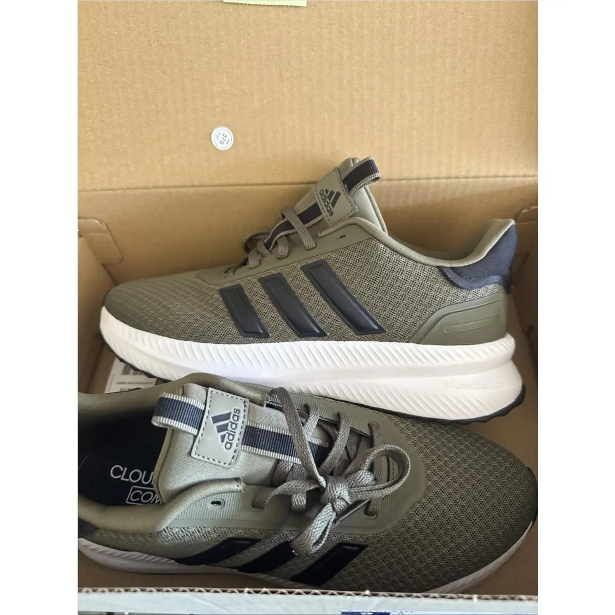 X_plrpath Men`s Size 12 Olive Green Running Shoes Cloudfoam by Adidas
