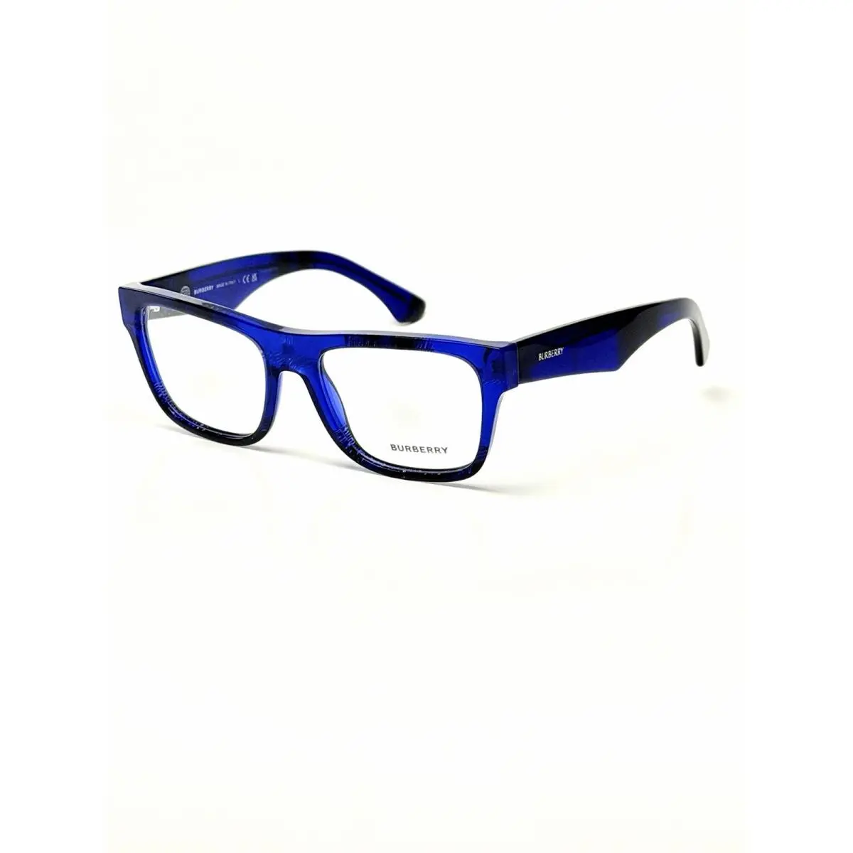 Burberry B 2411 4114 Eyeglasses Check Blue Full Rim Square Shape 53mm