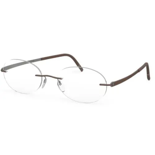Silhouette Eyeglasses 5529 6060 Momentum 52/19/145 Brown 5529/GA-6060