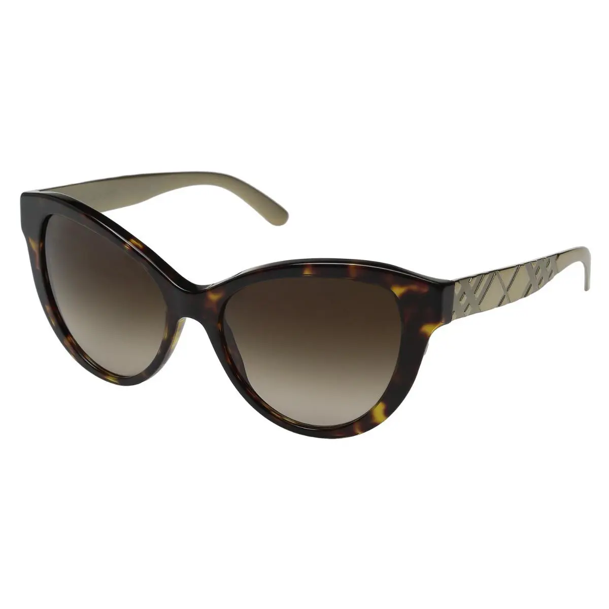 Burberry Women`s BE4220 353613 Cat Eye Matte Dark Havana Brown Sunglasses