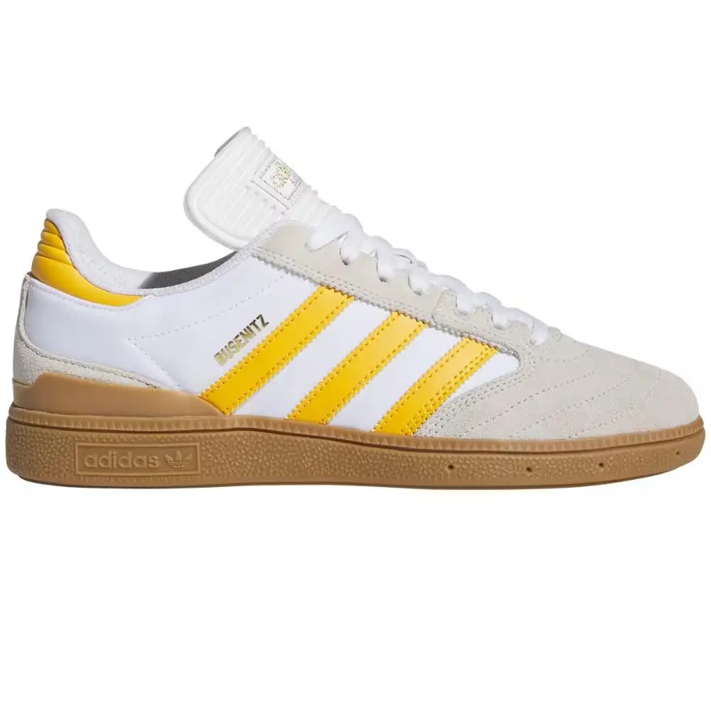 Adidas Busenitz Crystal White/preloved Yellow/gum IG5254 Men`s Size 6 Medium
