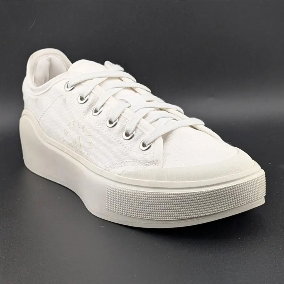 Adidas Women`s Size 8 Stella Mccartney Court Cotton Athletic Shoes Mens Size 7