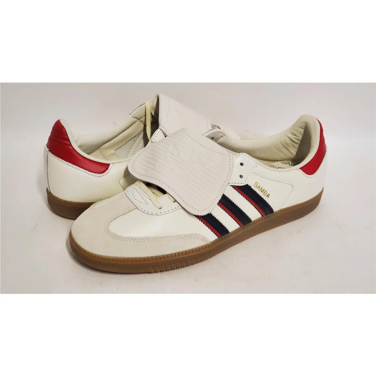 Adidas Men Samba LT Cloud Long Tongue Sneaker Shoes White/black/red 11.5 Wide US