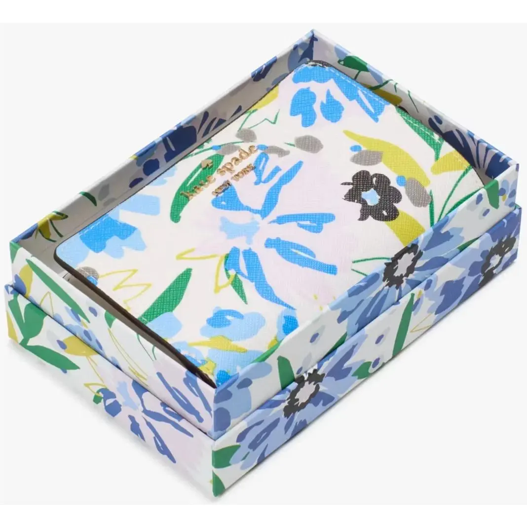 Kate Spade Boxed Madison Floral Medium Bifold Wallet KK942 Retail