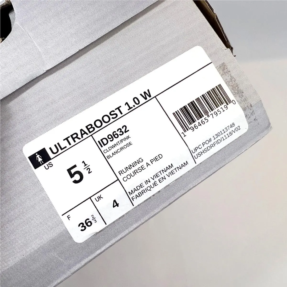 Adidas shoes - Adidas UltraBosst 1.0 - UltraBosst - ID9632 - Cloude White/Zero Metallic/Lucid Pink 4