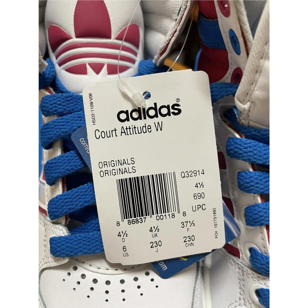 Adidas shoes - adidas Court Attitude - Court Attitude - Multicolor (UPC: 887373246767) 7