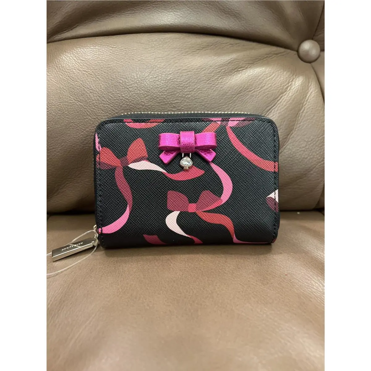 Kate Spade Wrapping Party Small Zip Black Mult Wallet