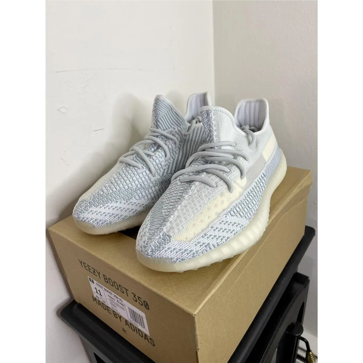 Adidas Yeezy Boost 350 V2 Cloud White FW3043 Size 11 Ships Out Same Day