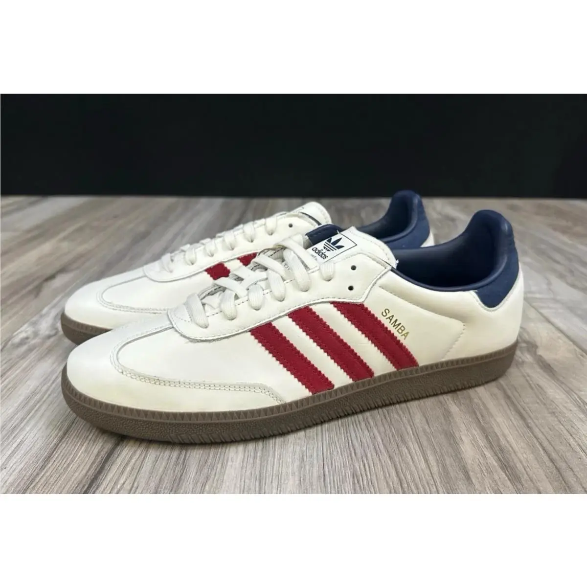 Adidas Samba OG White Victory Red Night Indigo IH4881 Mens Size 13 Retro