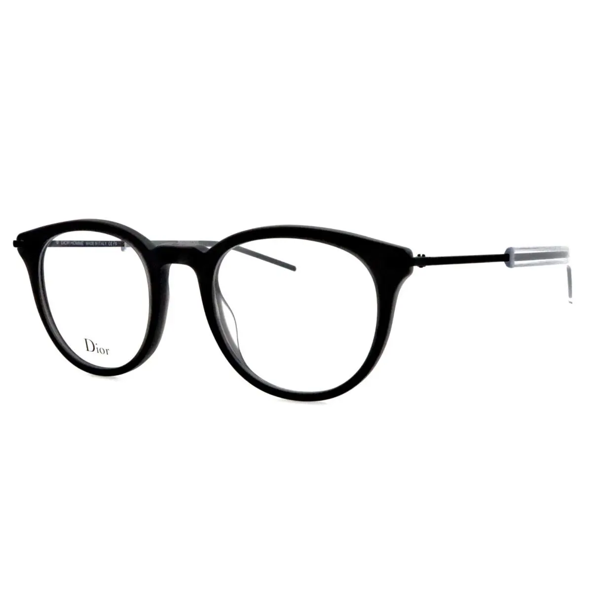 Christian  Homme Black Tie 201 Sfz 48mm Black Eyeglasses Italy Unisex by Dior