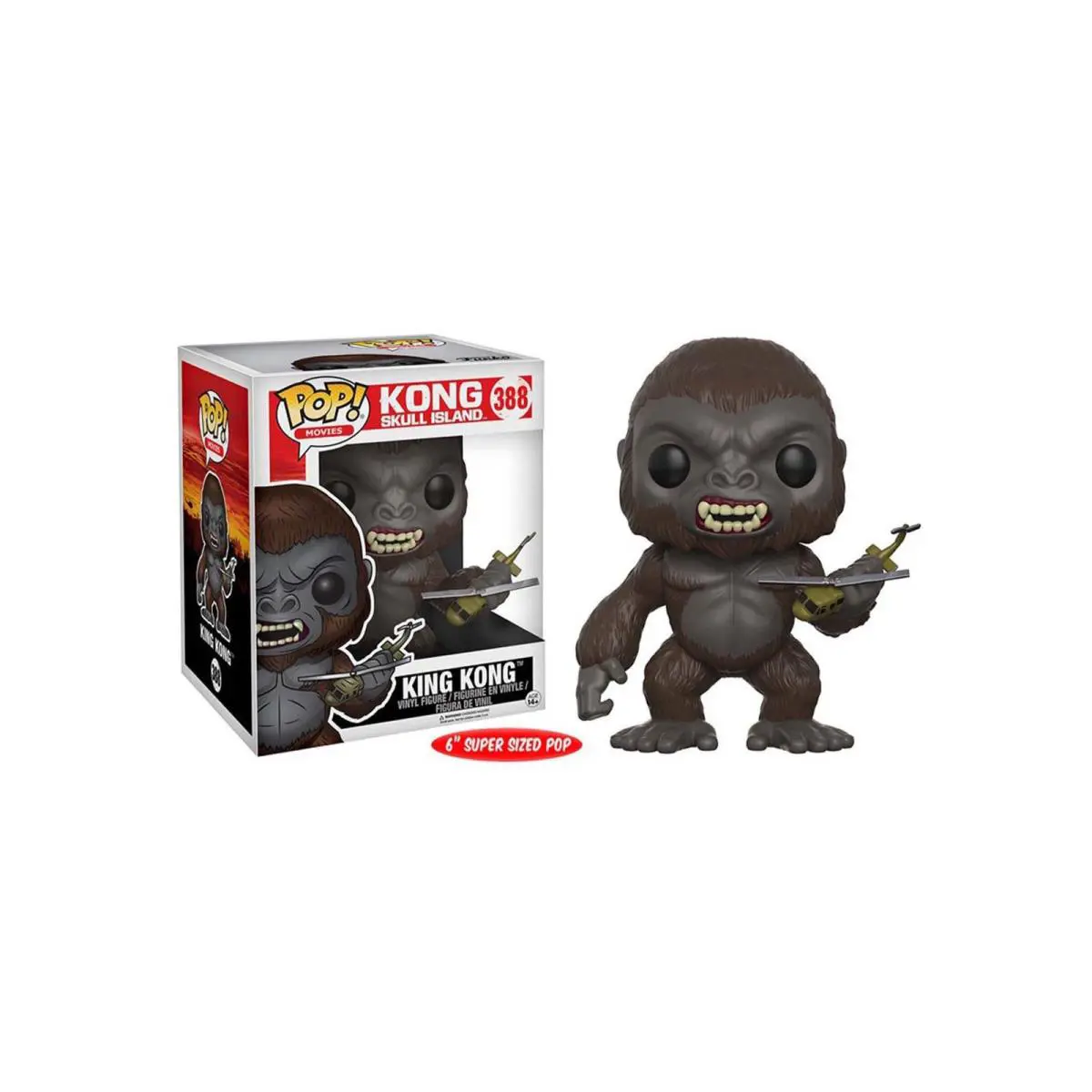 Funko Pop King Kong Figure 6 Inches Stylized Collectible Vinyl Toy