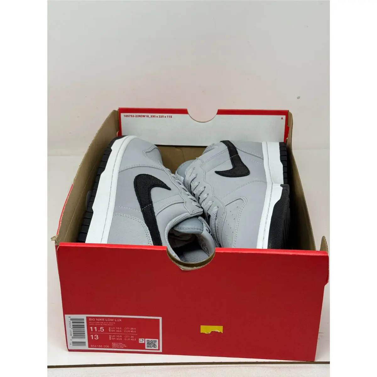 Nike shoes - Nike Big Nike Low Lux - 854166-006 - Gray (UPC: 823233155992) 3