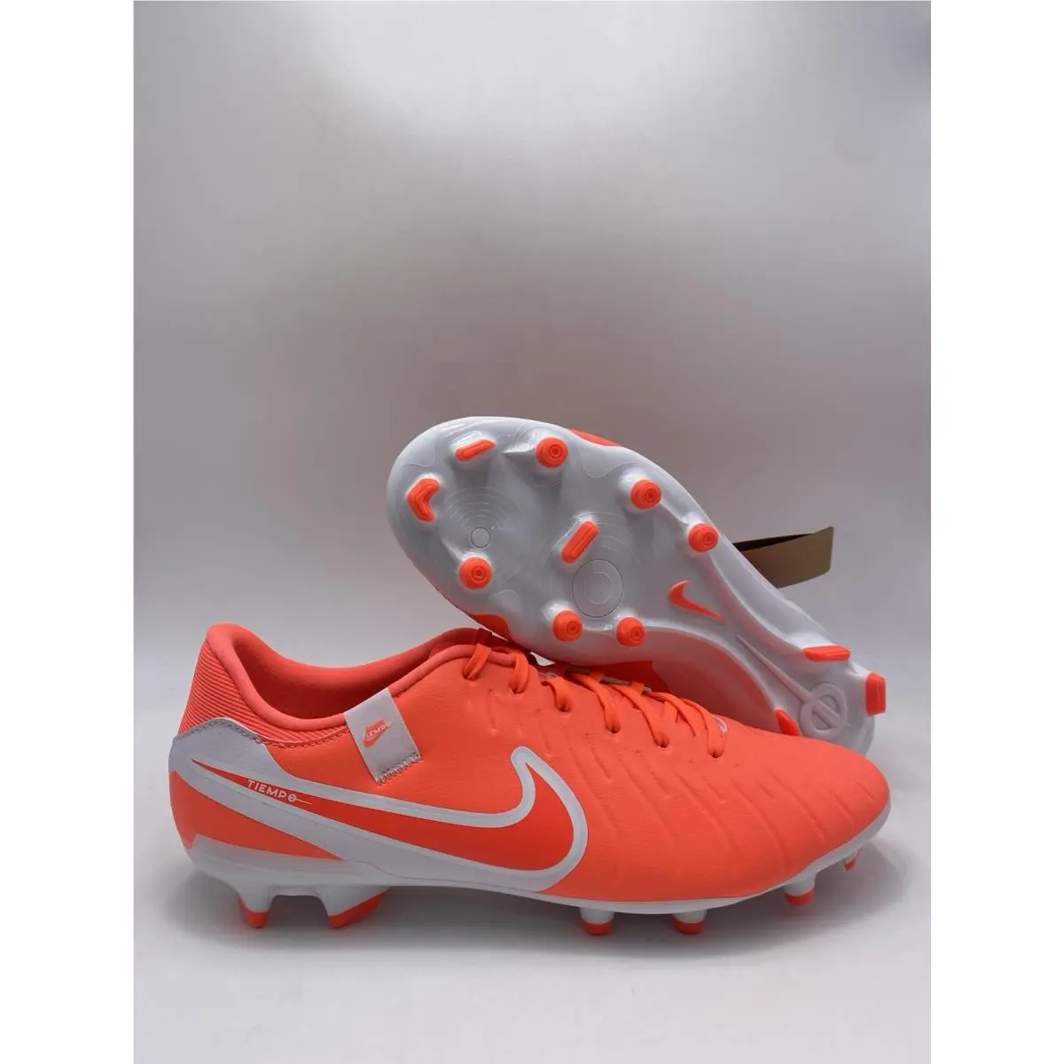Nike Legend 10 Academy Fg/mg Hot Lava White DV4337 800 Men`s Size 10.5