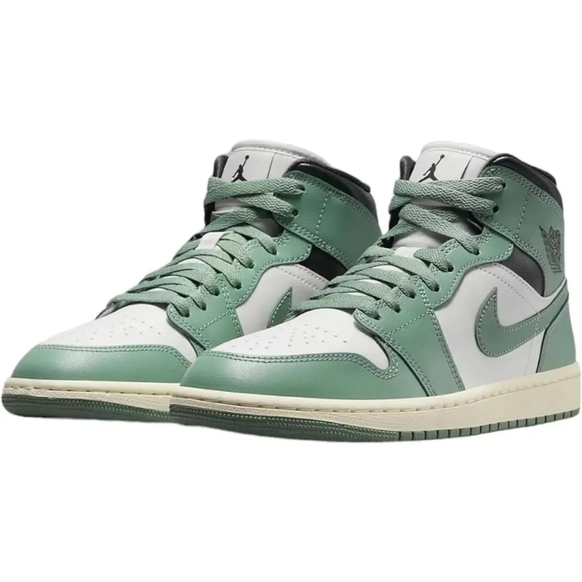 Nike shoes - Air Jordan 1 Mid - Air Mid - BQ6472-130 - Sail/Jade Smoke-anthracite (UPC: 197593844897) 0