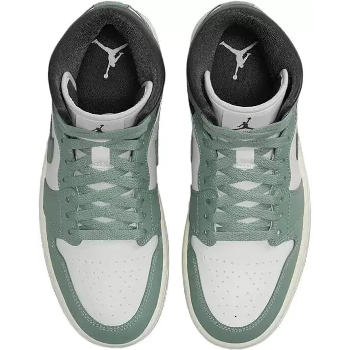 Nike shoes - Air Jordan 1 Mid - Air Mid - BQ6472-130 - Sail/Jade Smoke-anthracite (UPC: 197593844897) 1