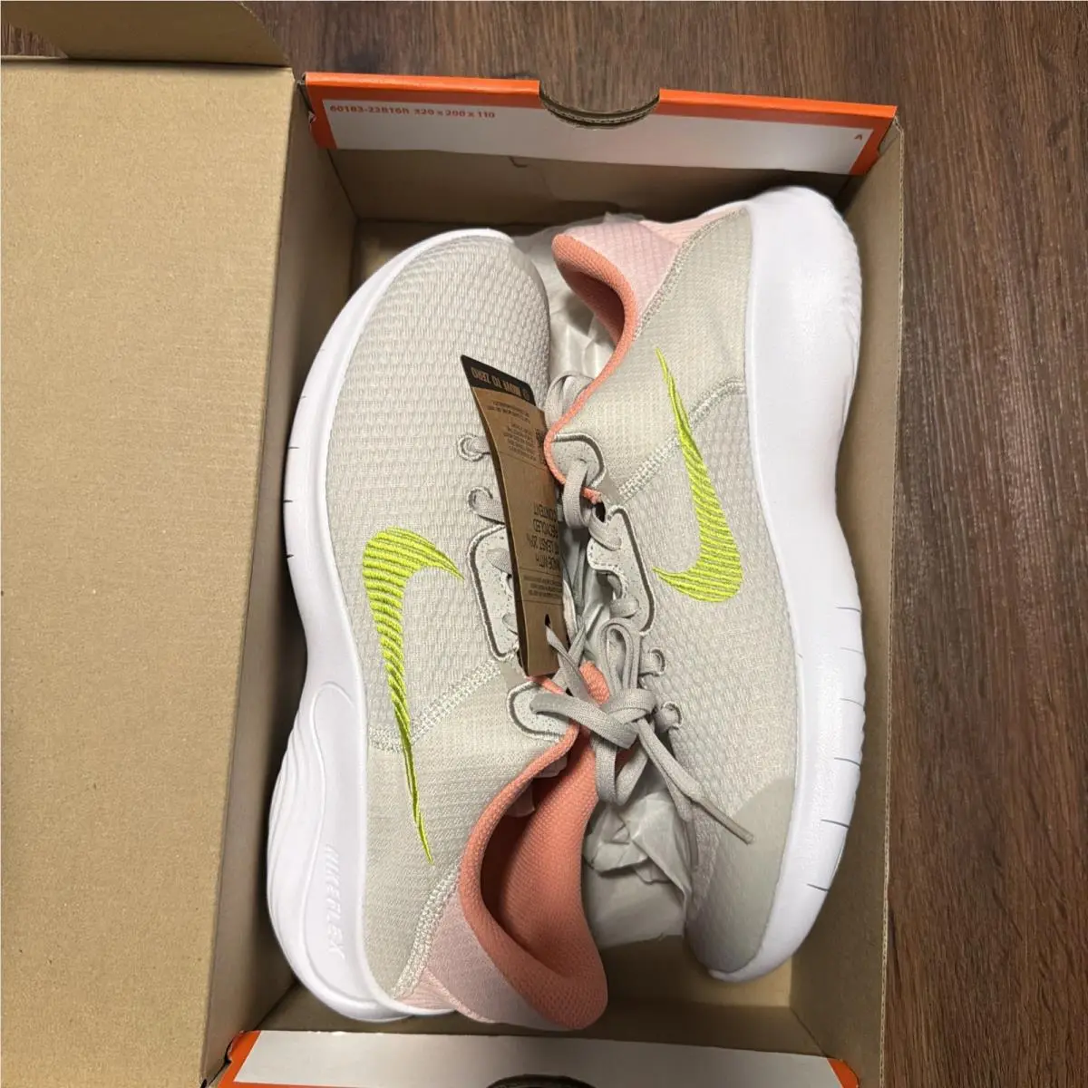 Nike shoes - Nike Flex Experience - Flex Experience - DD9283-004 - Ivory, Manufacturer: Light Bone/Atmosphere/Crimson Bliss/Atomic Green 1