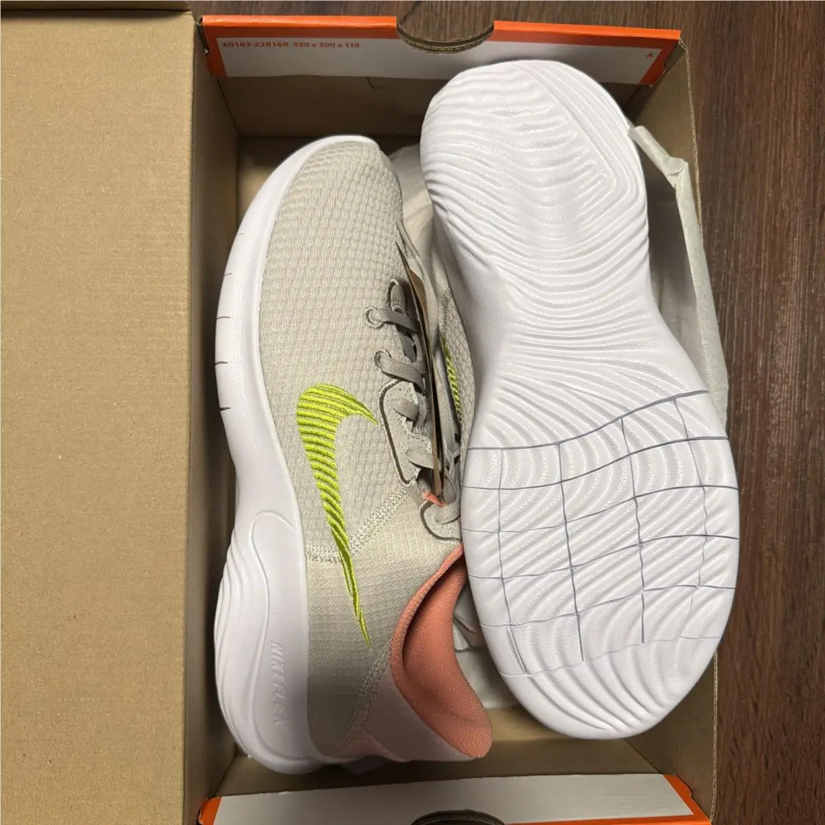 Nike shoes - Nike Flex Experience - Flex Experience - DD9283-004 - Ivory, Manufacturer: Light Bone/Atmosphere/Crimson Bliss/Atomic Green 2