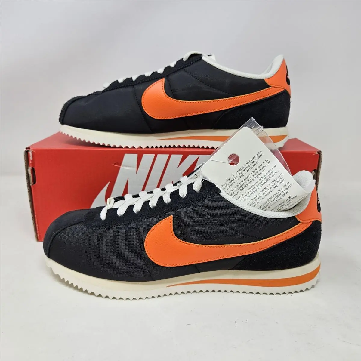 Nike Cortez Txt Black White HF0263-001 Men`s Size 13