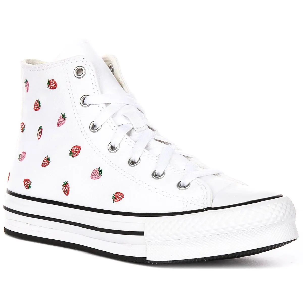 Converse A14925C Chuck Taylor Junior Sneakers in Strawberry White Red US 4 - 7