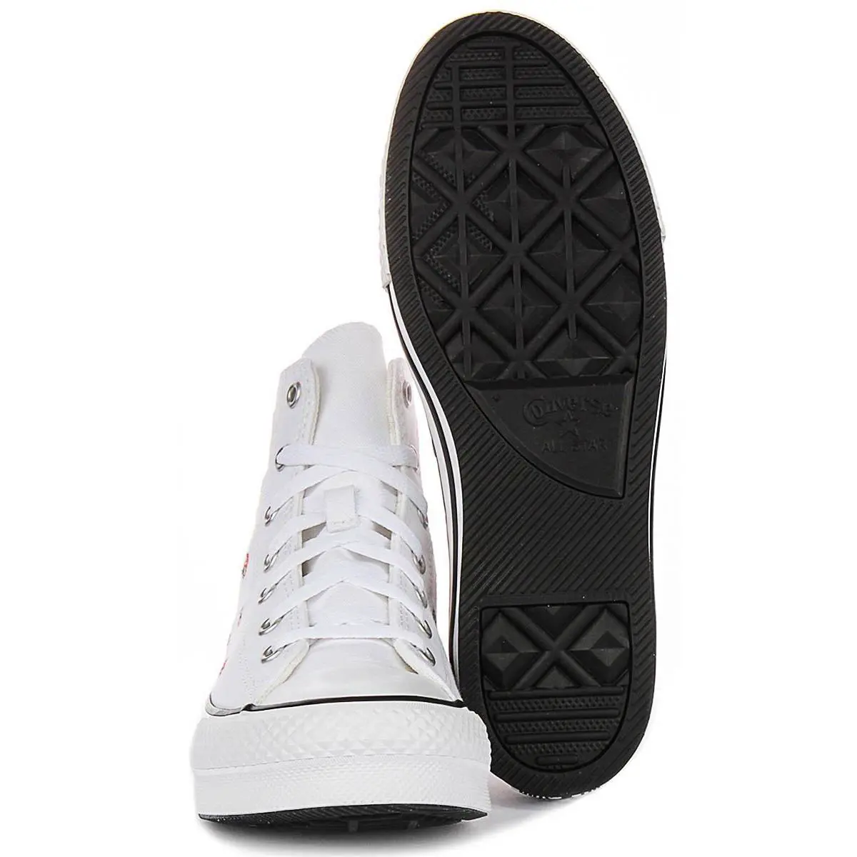 Converse shoes - White Red 3