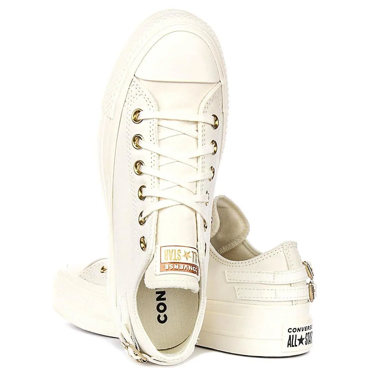 Converse shoes - White Gold 2