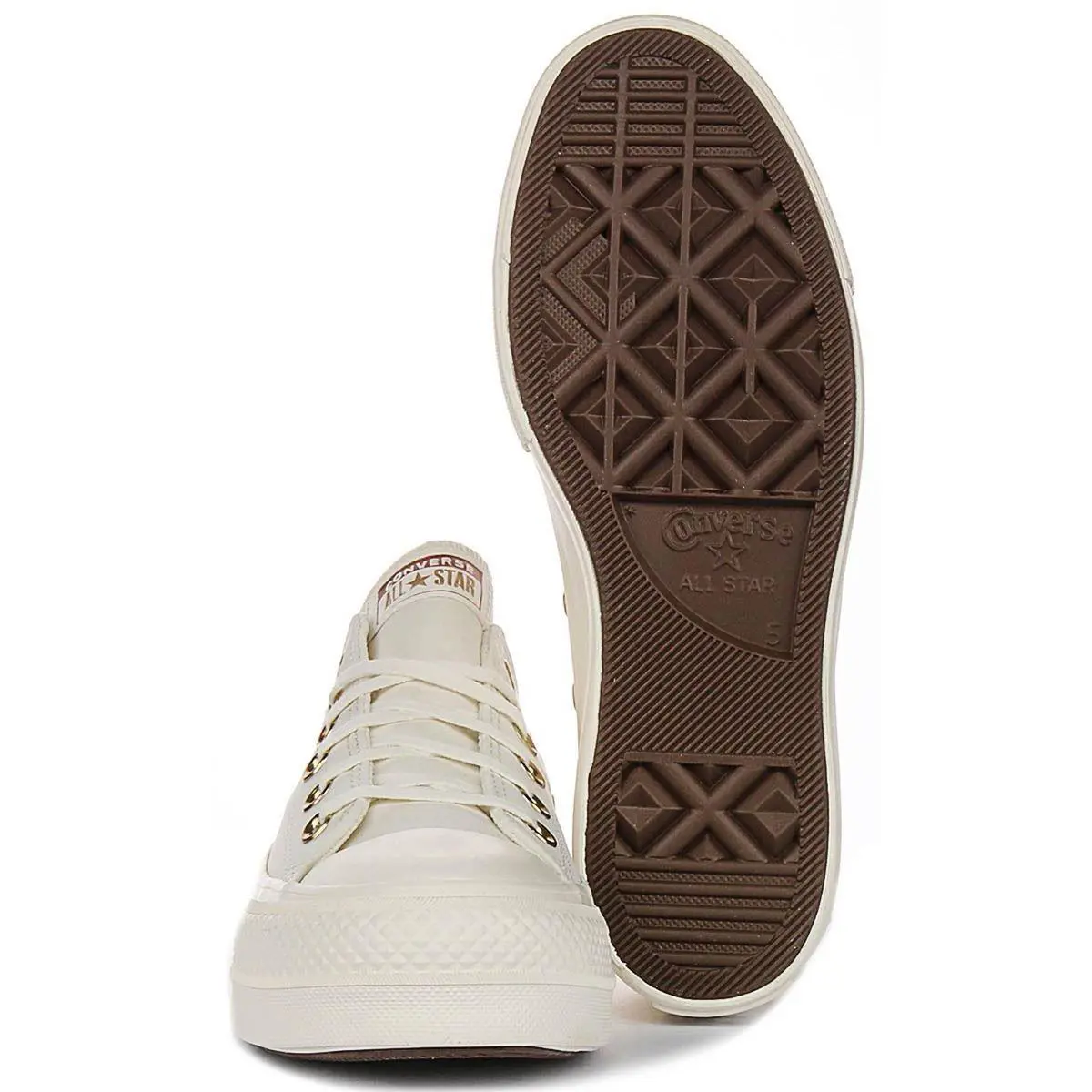 Converse shoes - White Gold 3