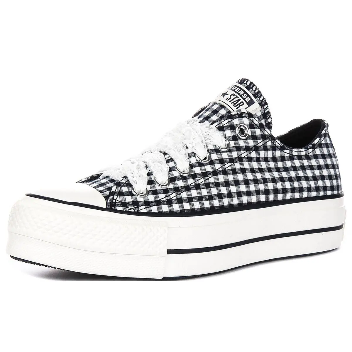 Converse shoes - White Black 4