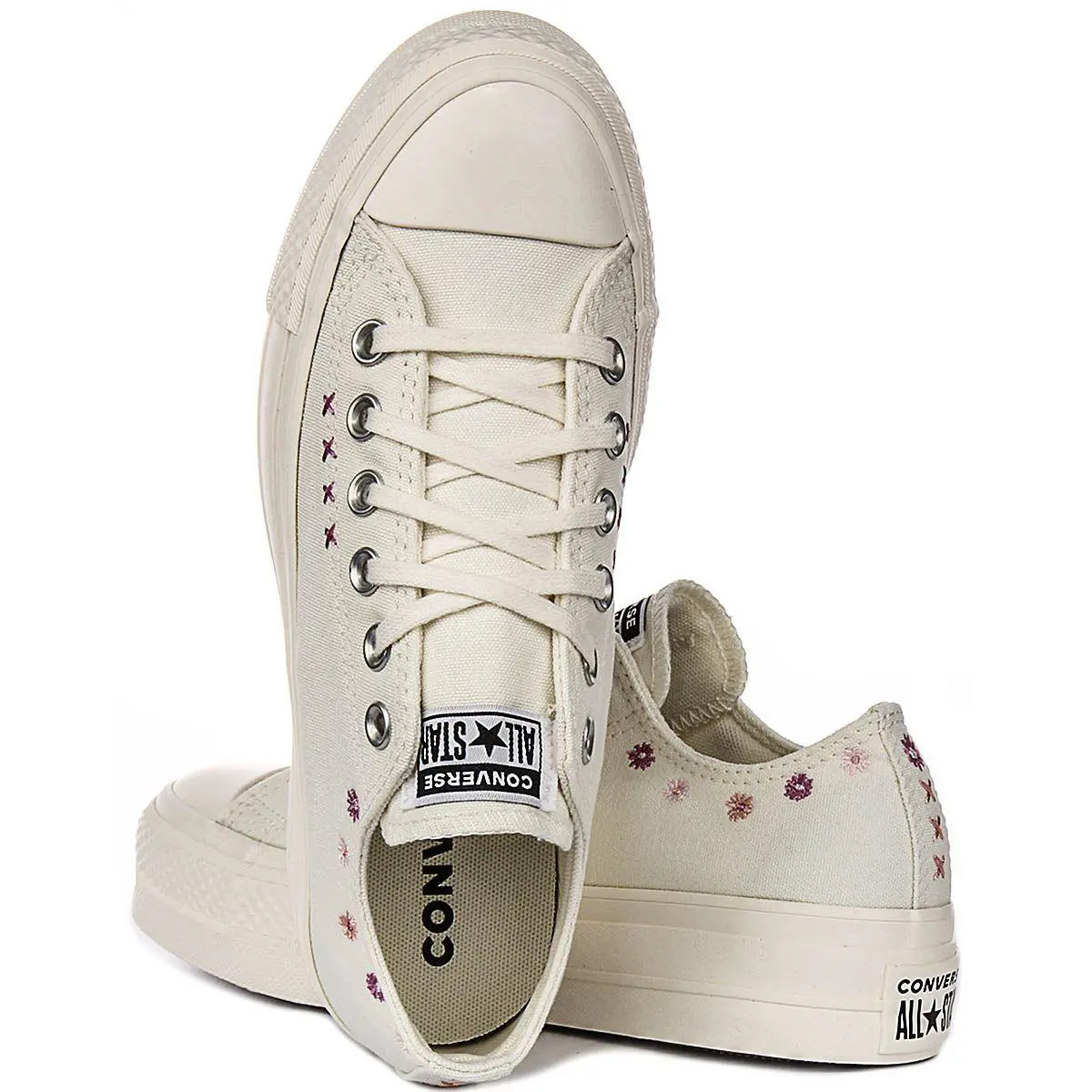 Converse shoes - White Purple 2