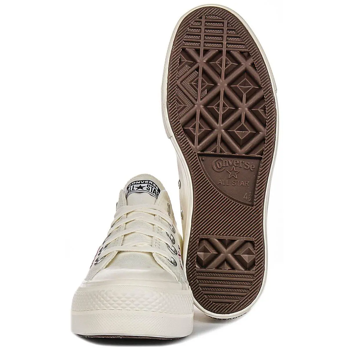 Converse shoes - White Purple 3