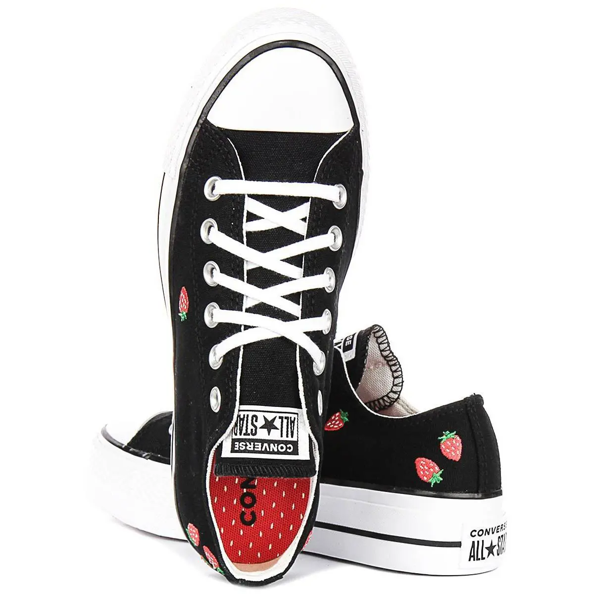 Converse shoes - Black Red 2