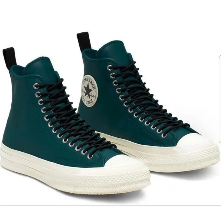 Converse Chuck 70 OX HI Leather Unisex Men SZ 3 = Women SZ 5 Shoes Turquoise - MIDNIGHT TURQUOISE - U55 - 166133C